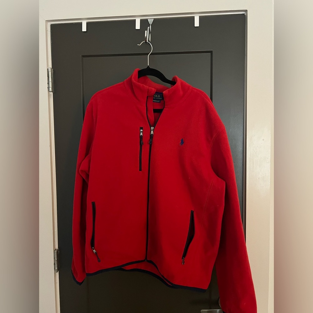 Polo Ralph Lauren Red Fleece Jacket